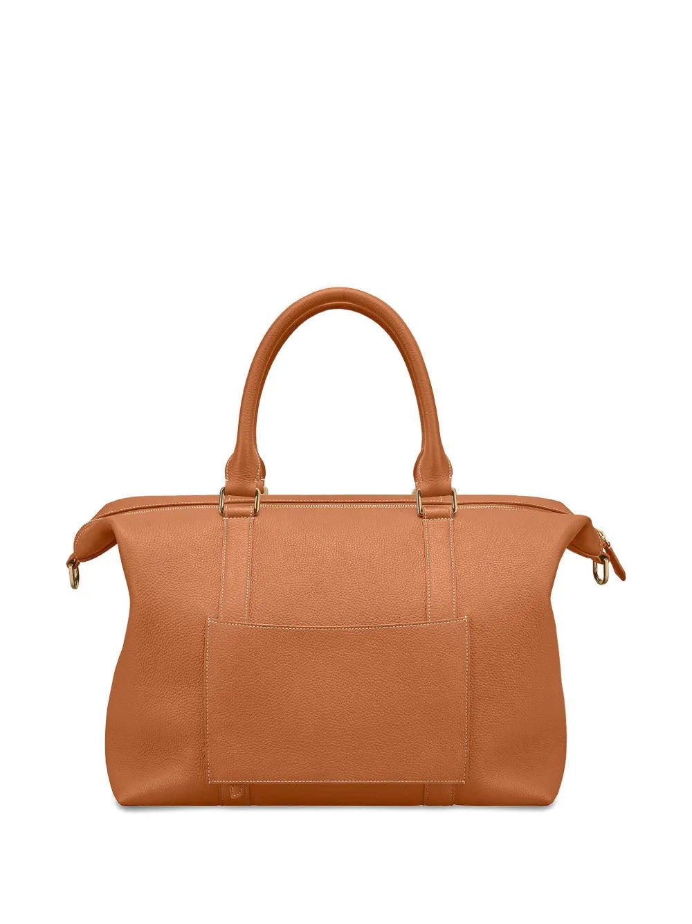 MAISON de SABRrapezoid leather weekender bag