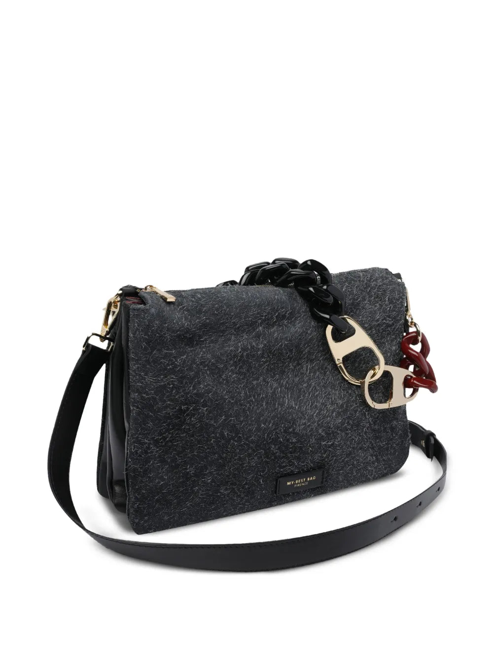 MY BEST BAGlogo-patch chain shoulder bag