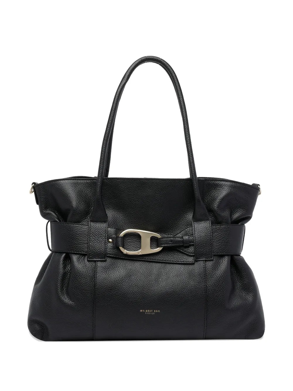 MY BEST BAGleather logo-detail shoulder bag