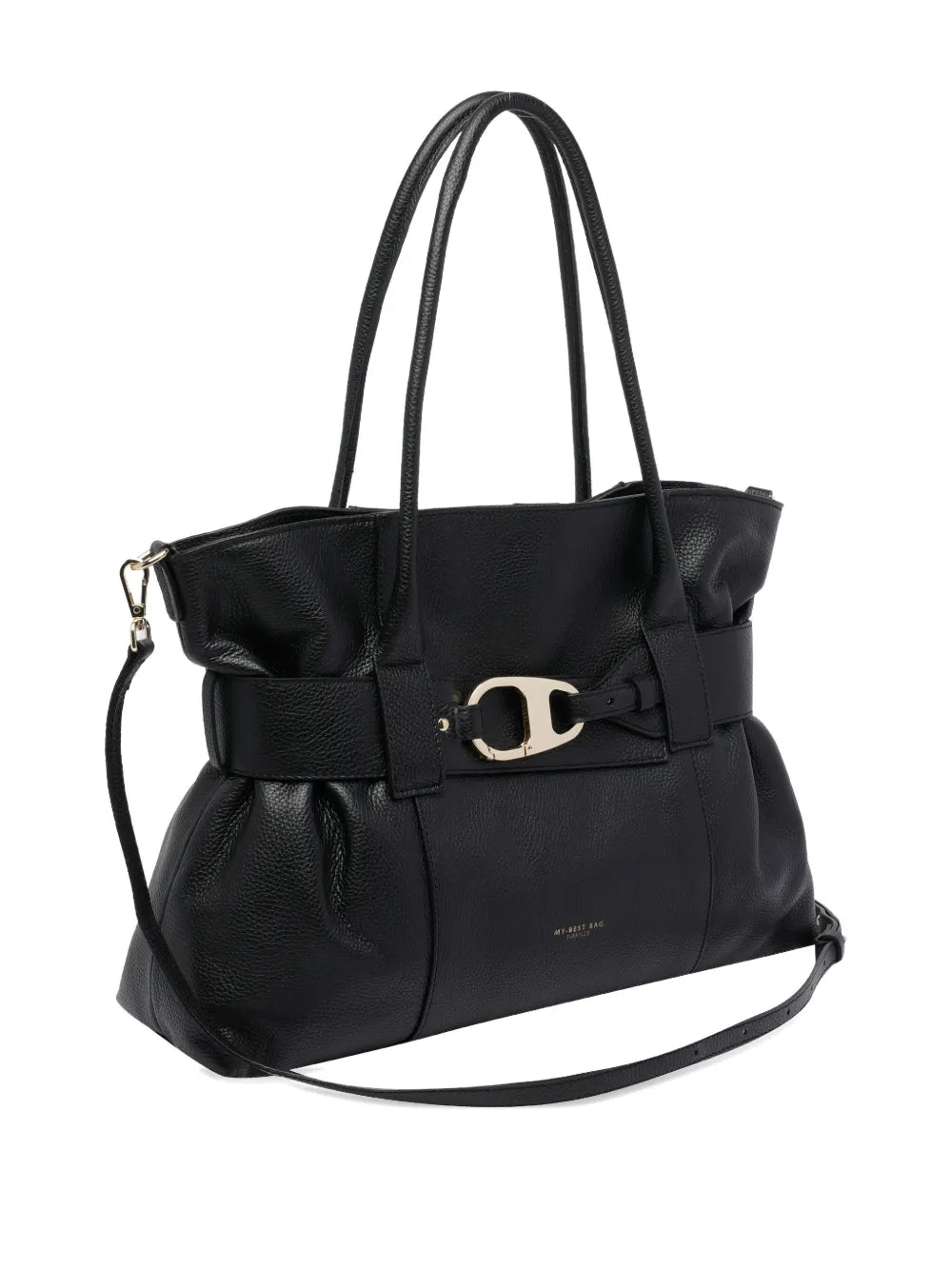 MY BEST BAGleather logo-detail shoulder bag