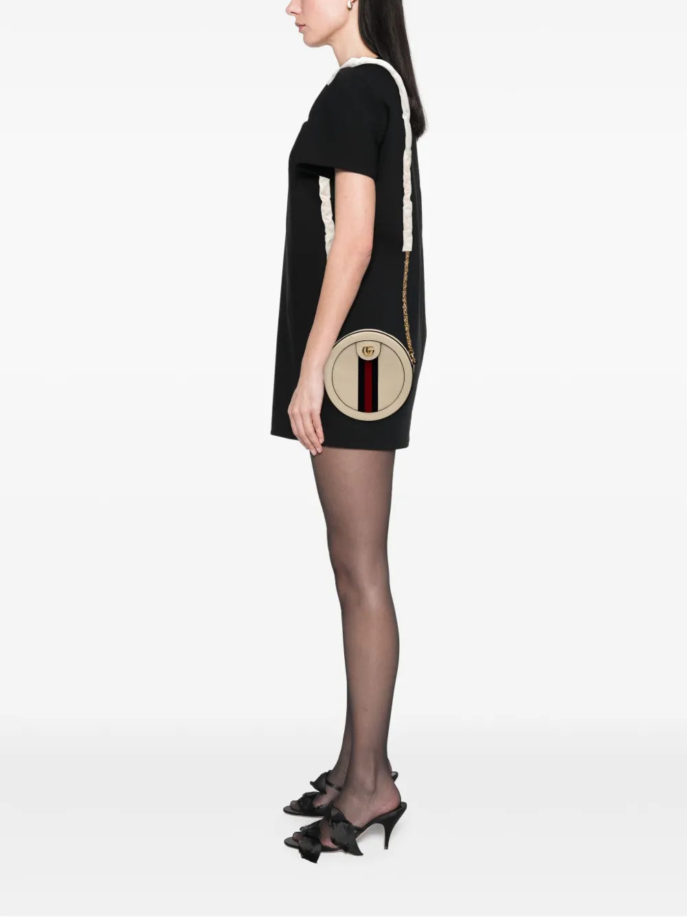 Pre-OwnedGucci Pre-Owned2016-2025 Mini Leather Ophidia Round crossbody bag