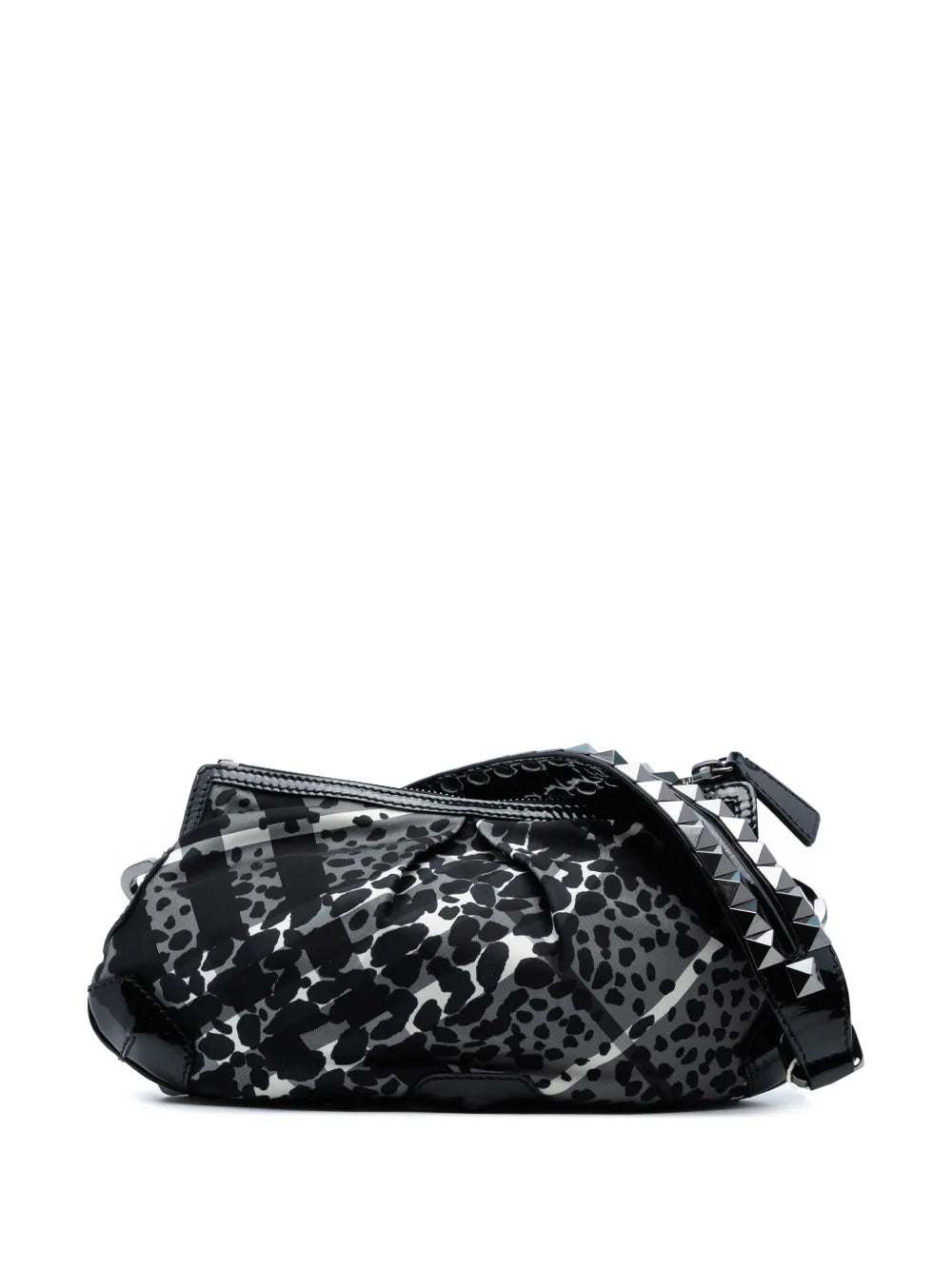 Pre-OwnedBurberry Pre-Owned2000-2017 Floral Beat Check Nylon Foley hobo bag