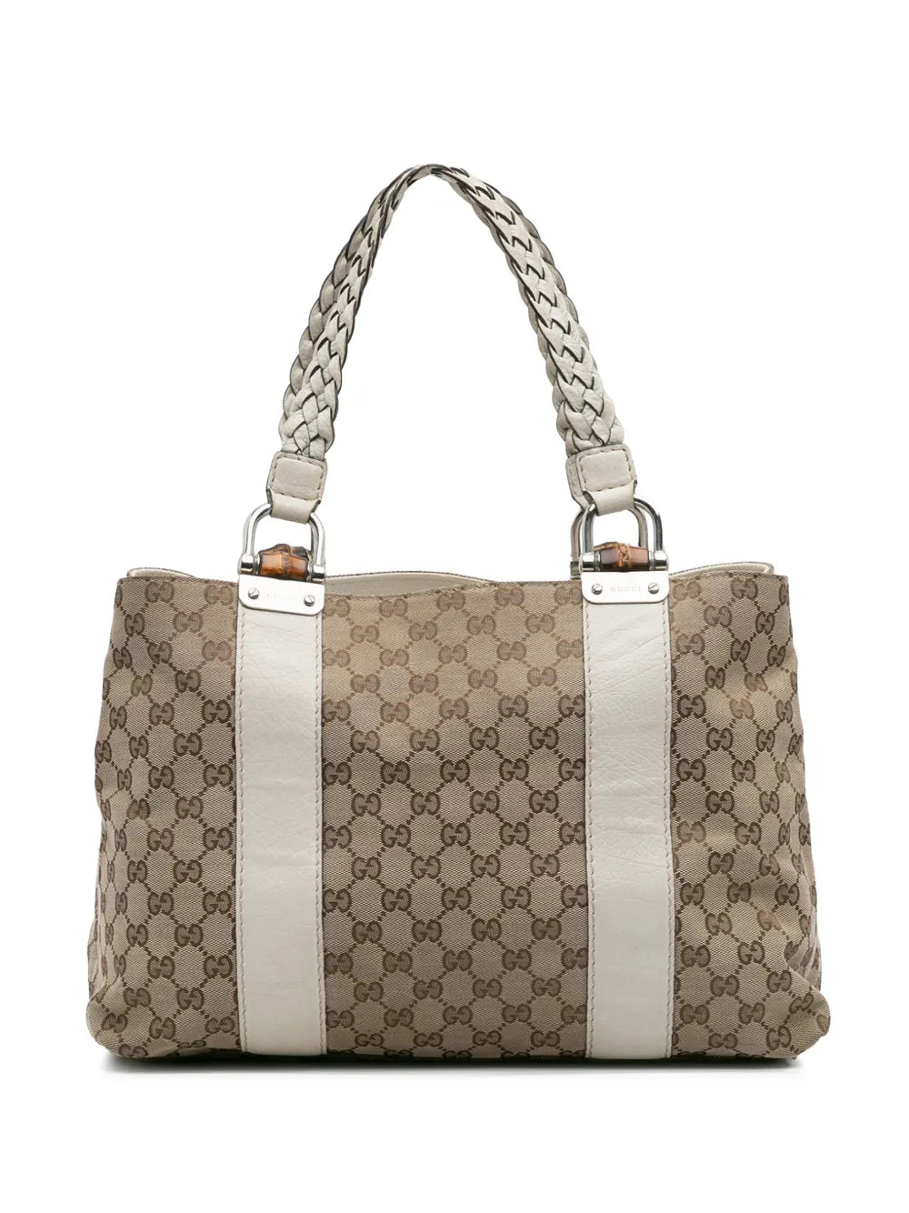 Pre-OwnedGucci Pre-Owned2016-2025 Medium GG Canvas Bamboo Libeccio tote bag