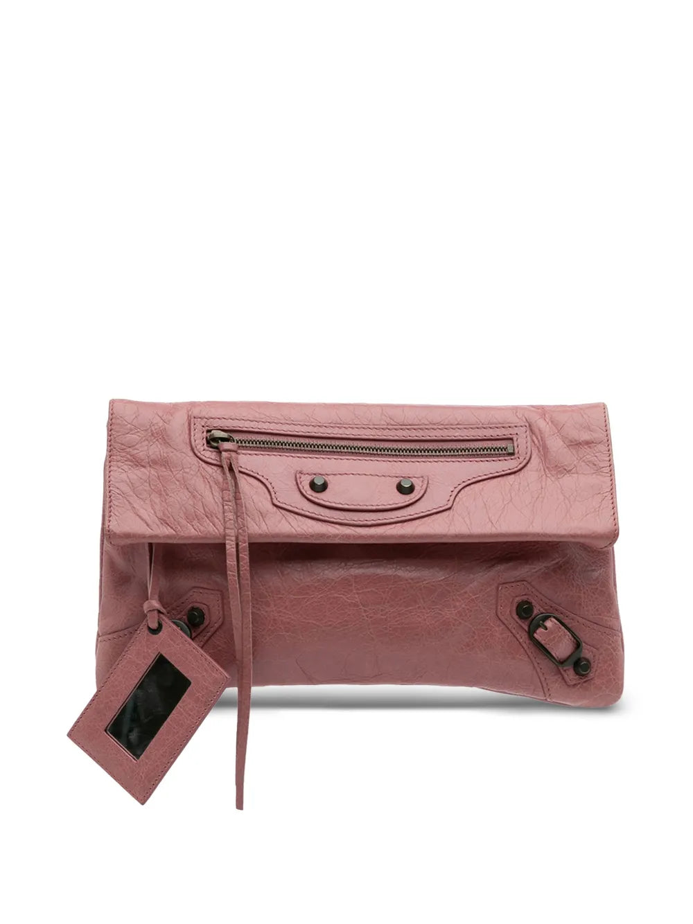 Pre-OwnedBalenciaga Pre-Owned2005-2025 Lambskin Motocross Classic Envelope clutch bag