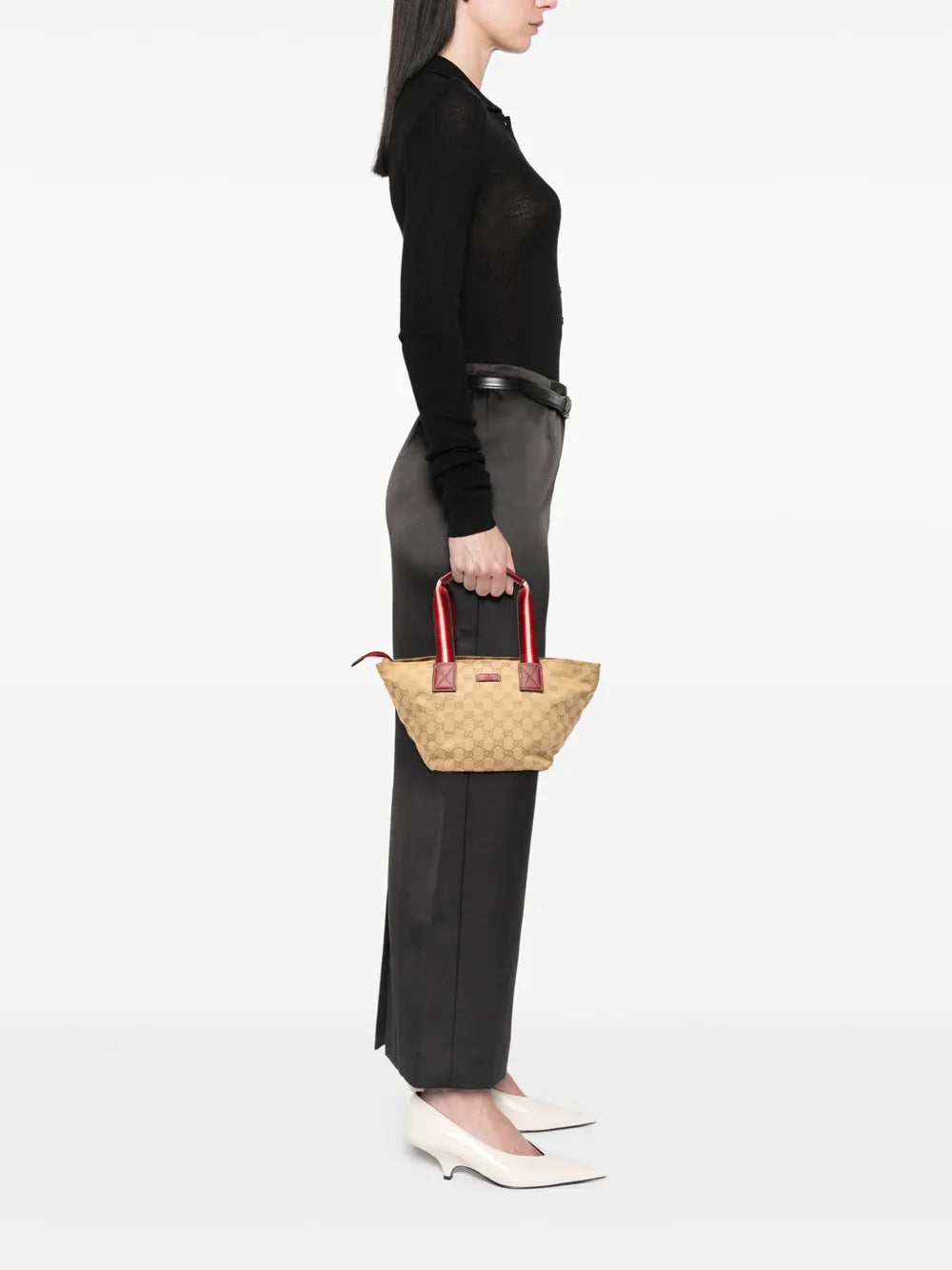 Pre-OwnedGucci Pre-Owned2000-2015 GG Canvas Web handbag