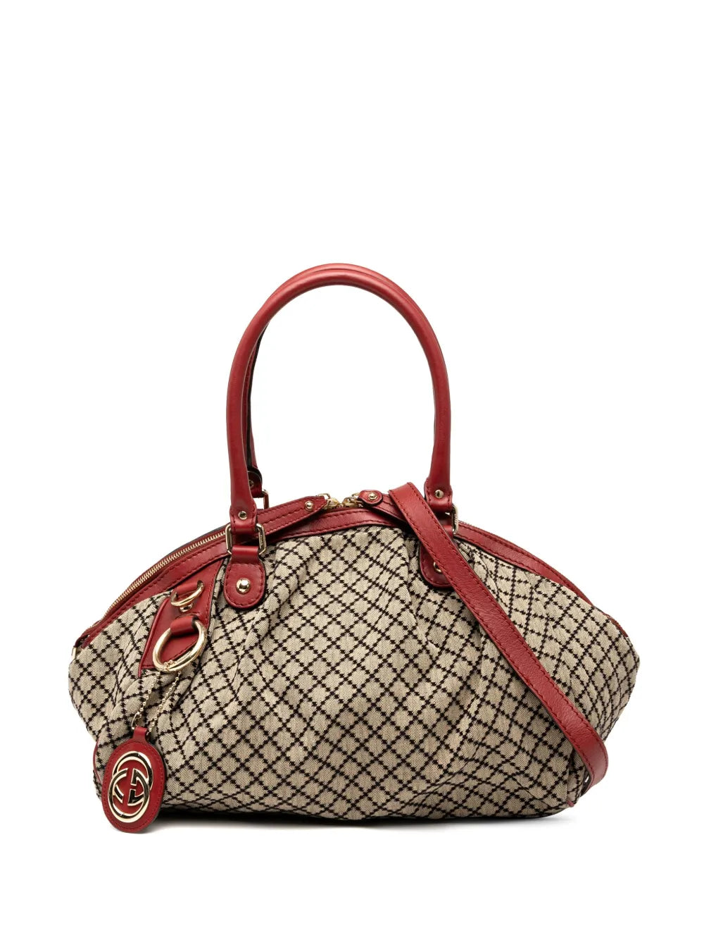 Pre-OwnedGucci Pre-Owned2000-2015 Diamante Canvas Sukey satchel