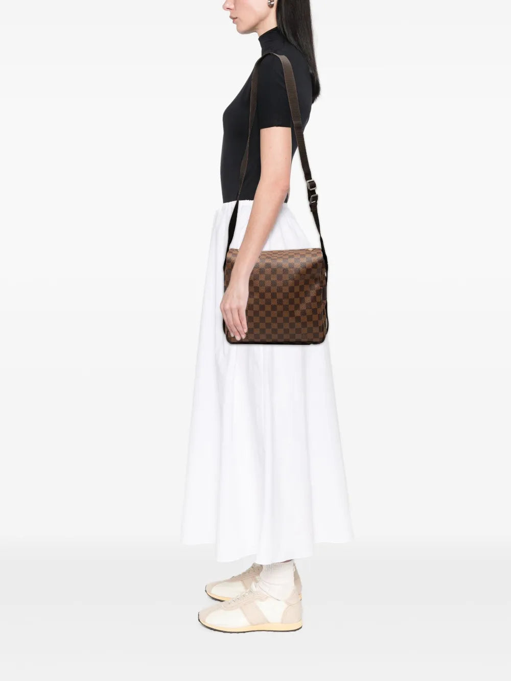Pre-OwnedLouis Vuitton Pre-Owned1998 Damier Ebene Naviglio crossbody bag