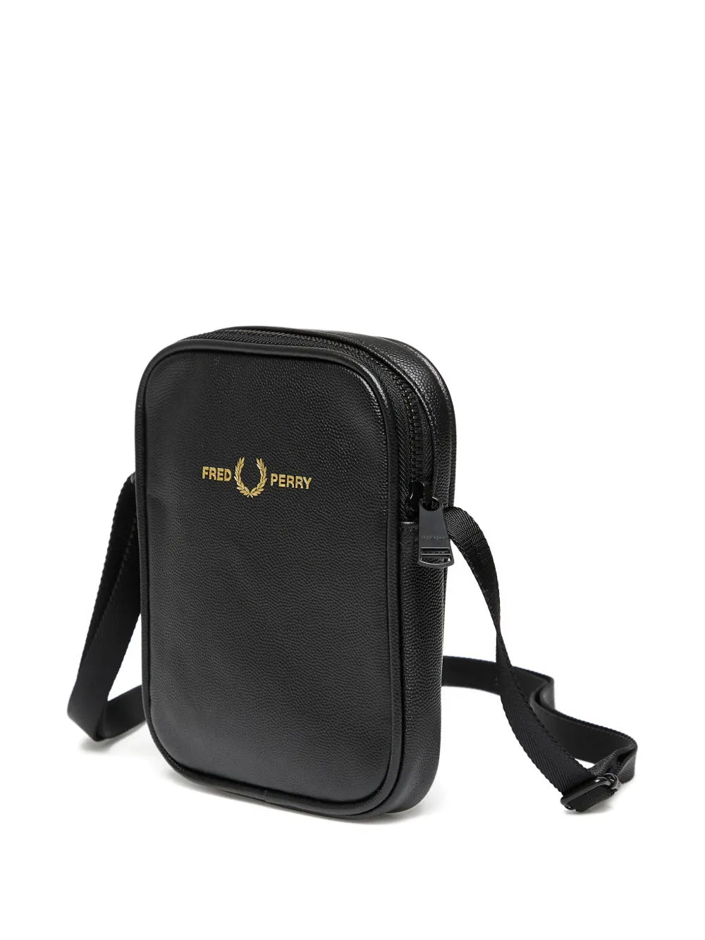 Fred Perryscotchgrain leather side bag