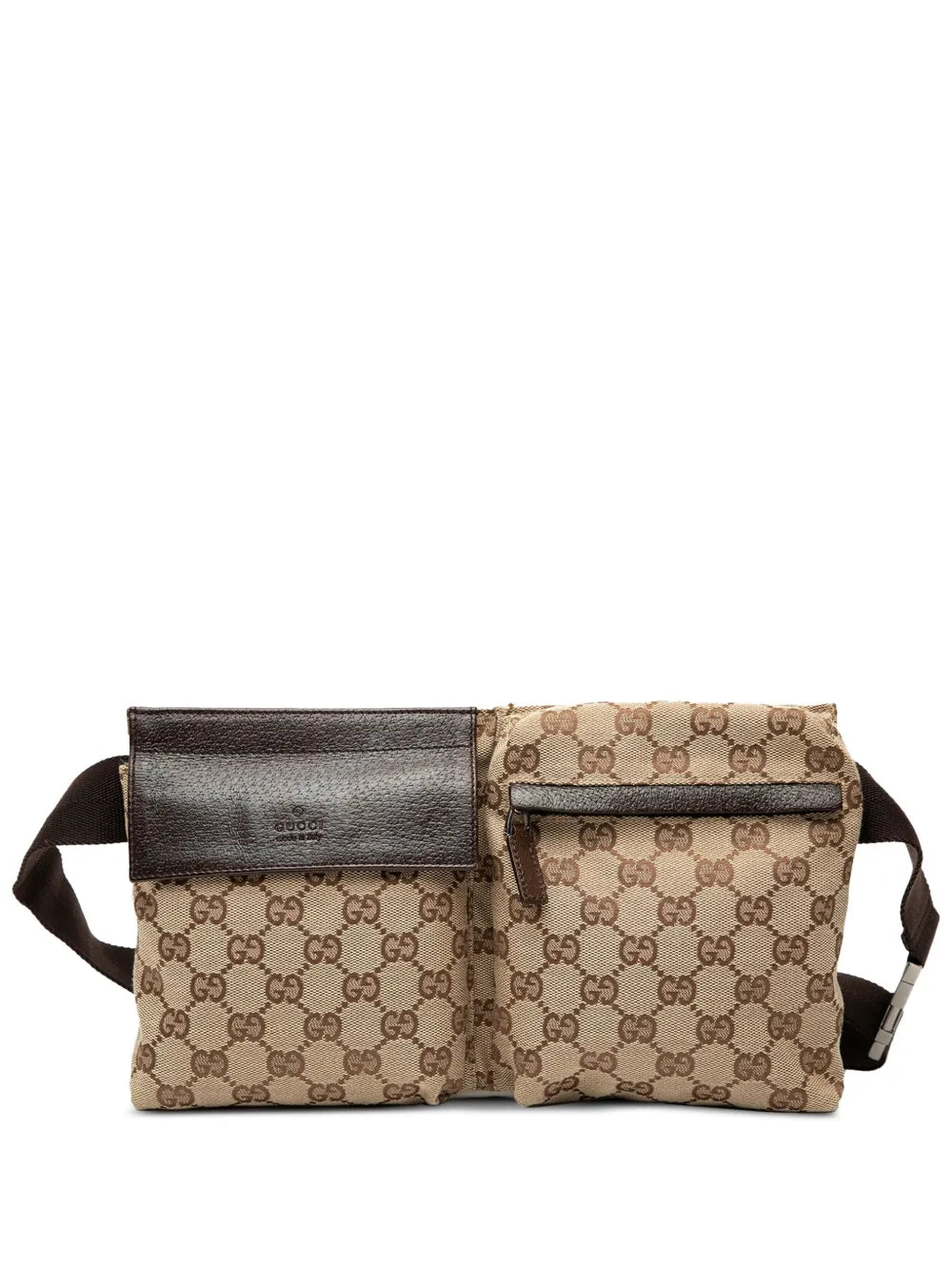 Pre-OwnedGucci Pre-Owned2000-2015 GG Canvas Double Pocket belt bag