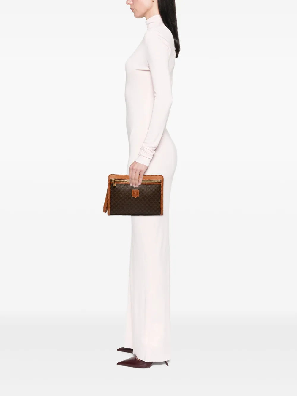 Pre-OwnedCeline Pre-Owned1996 Macadam Coated Canvas clutch bag