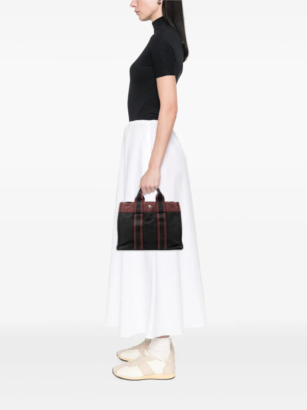 Pre-OwnedHermre-Owned20th Century Bicolor Canvas Fourre Tout PM tote bag