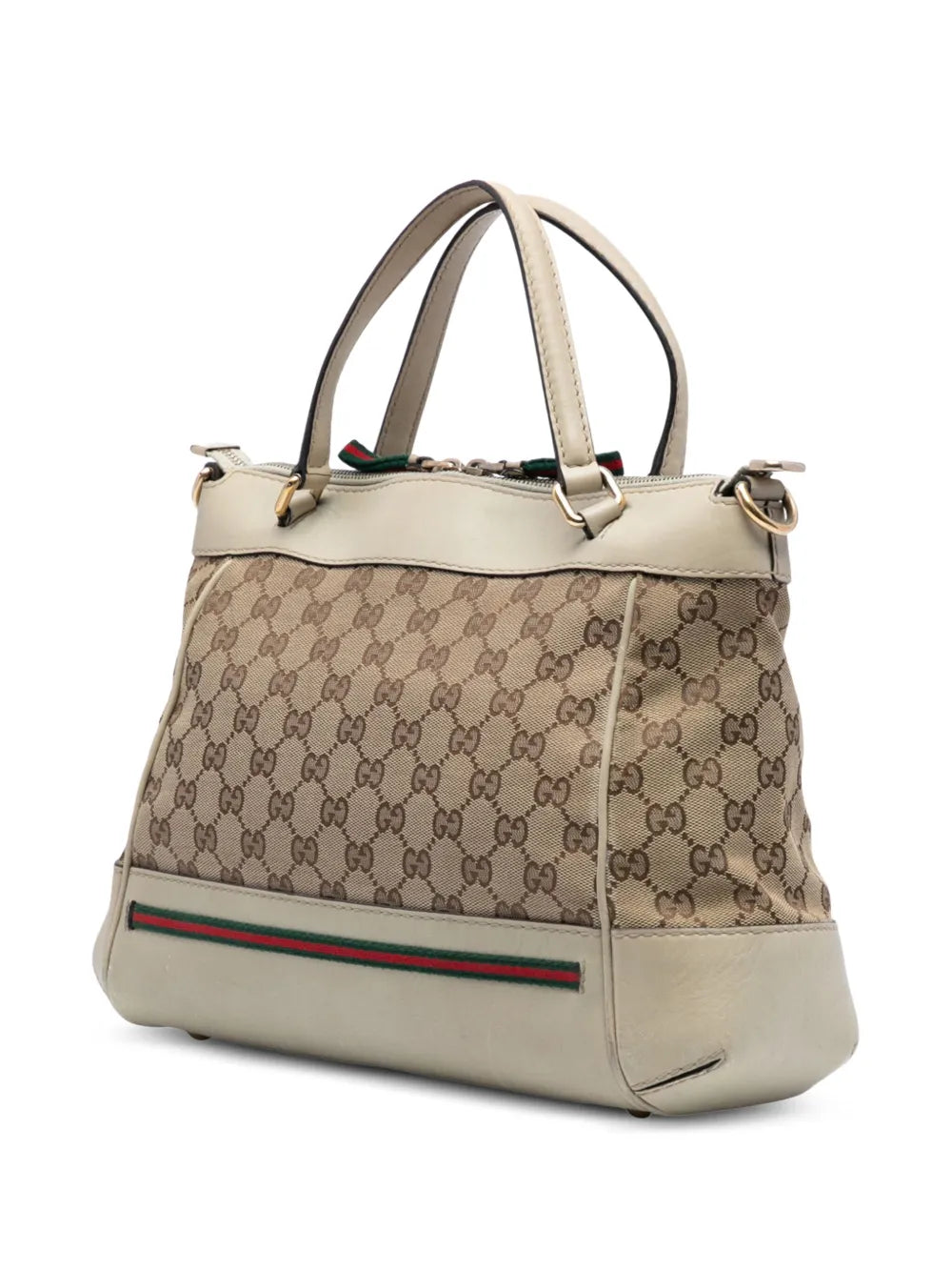 Pre-OwnedGucci Pre-Owned2016-2025 GG Canvas Web Mayfair satchel