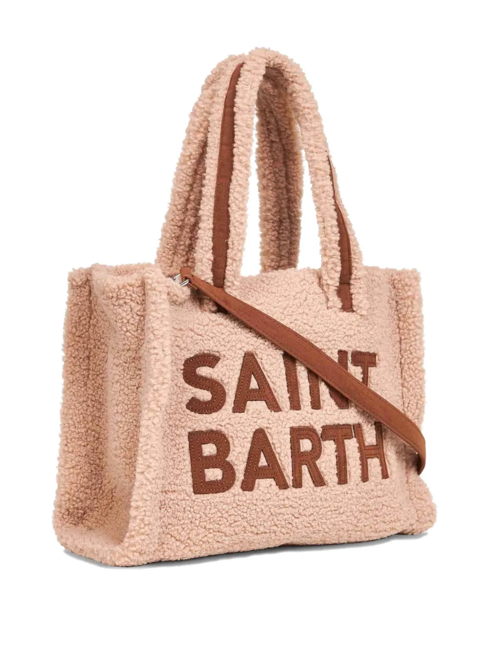 MC2 Saint Barthlogo-lettering teddy tote bag