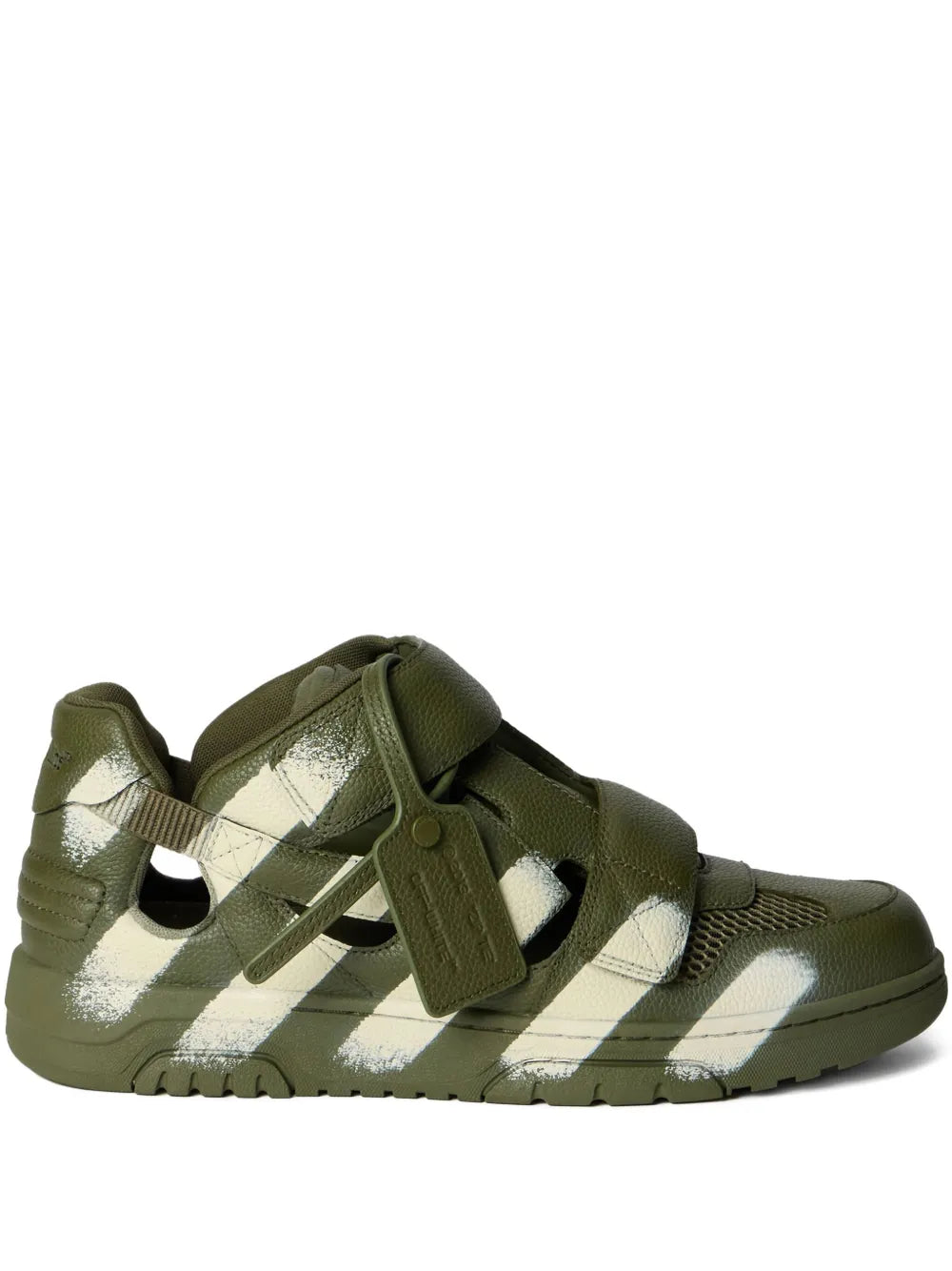 Off-White Out Of Office Striped-Print Sneakers