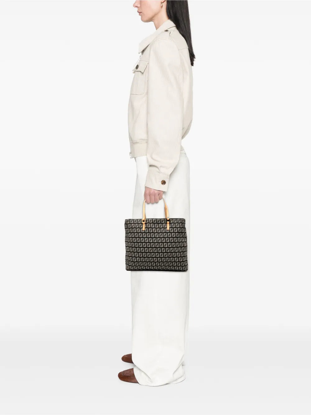 Pre-OwnedFendi Pre-Owned2000-2010 Small Zucchino Canvas tote bag