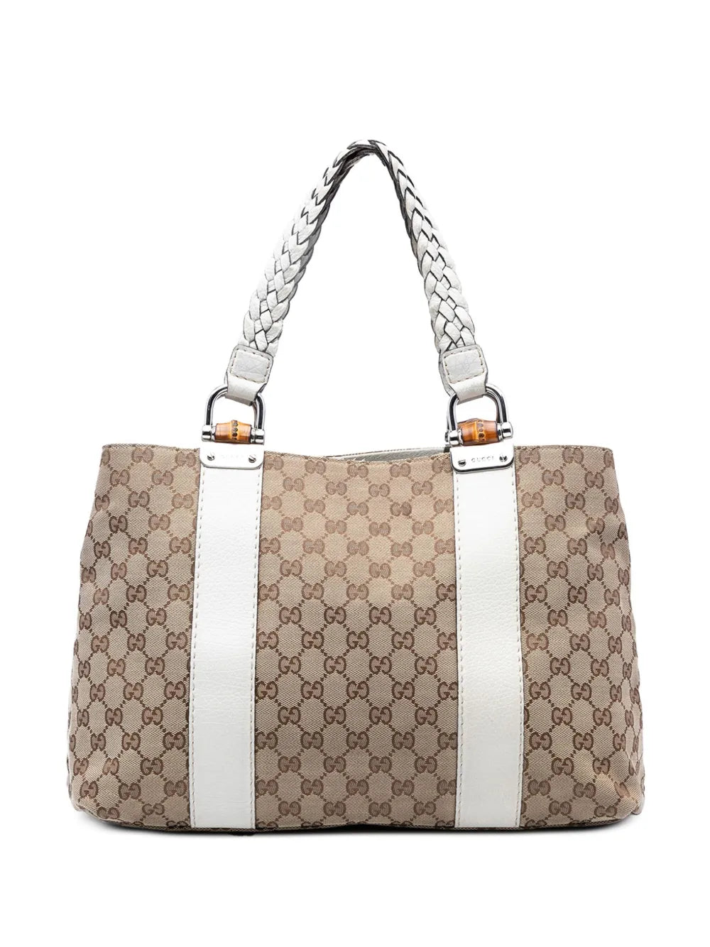 Pre-OwnedGucci Pre-Owned2000-2015 Medium GG Canvas Bamboo Libeccio tote bag