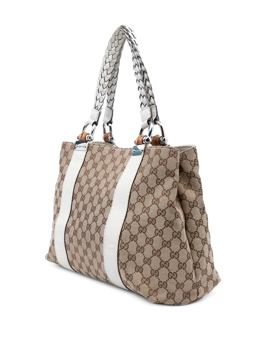 Pre-OwnedGucci Pre-Owned2000-2015 Medium GG Canvas Bamboo Libeccio tote bag