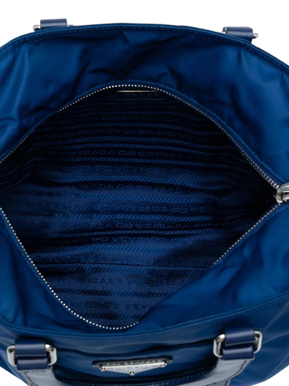 Pre-OwnedPrada Pre-Owned2013-2025 Vitello Trimmed Tessuto satchel