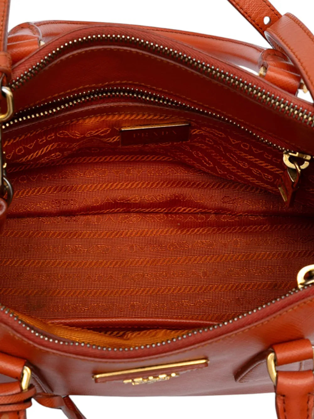 Pre-OwnedPrada Pre-Owned2010-2025 Small Saffiano Lux Galleria Double Zip satchel