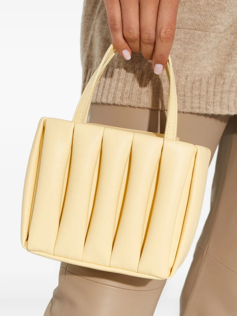 Themoireronia quilted-effect tote bag