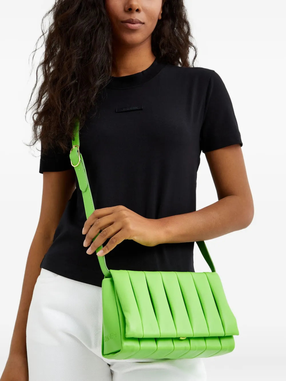 Themoireronia flap-top cross body bag