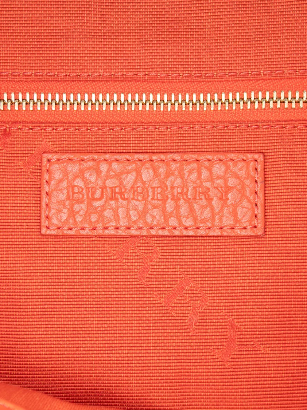 Pre-OwnedBurberry Pre-Owned2015-2025 Small Heritage Grain Check Embossed Leather Orchard Bowling Bag satchel