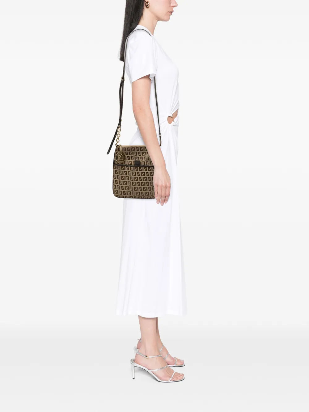 Pre-OwnedFendi Pre-Owned2000-2010 Zucchino Coated Canvas Forever crossbody bag
