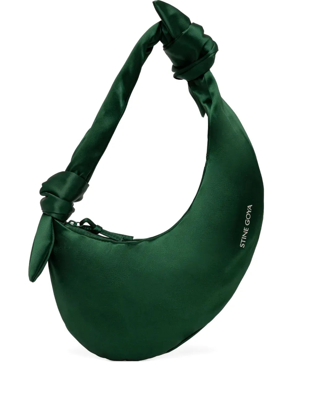 Stine Goyalogo-print satin tote bag