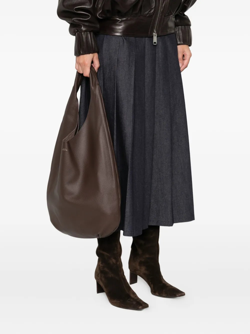 New SeasonA.P.C.Le Neige leather tote bag