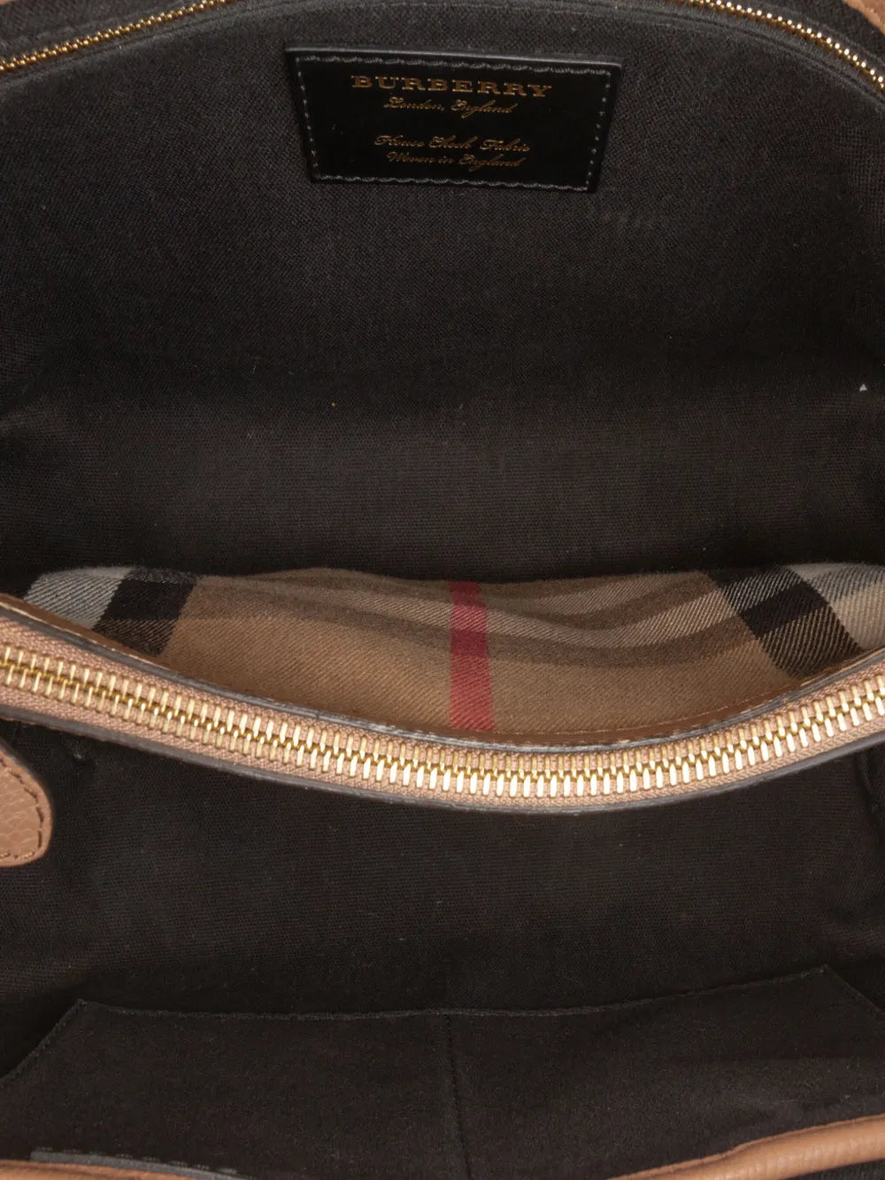 Pre-OwnedBurberry Pre-Owned2000-2017 Medium Calfskin and House Check Camberley satchel