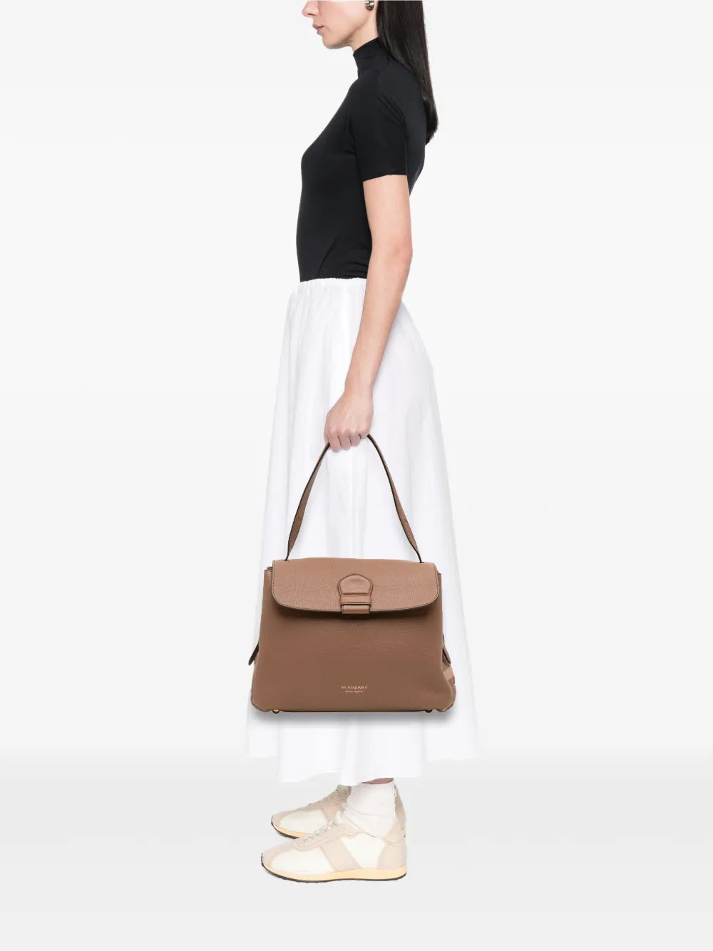 Pre-OwnedBurberry Pre-Owned2000-2017 Medium Calfskin and House Check Camberley satchel