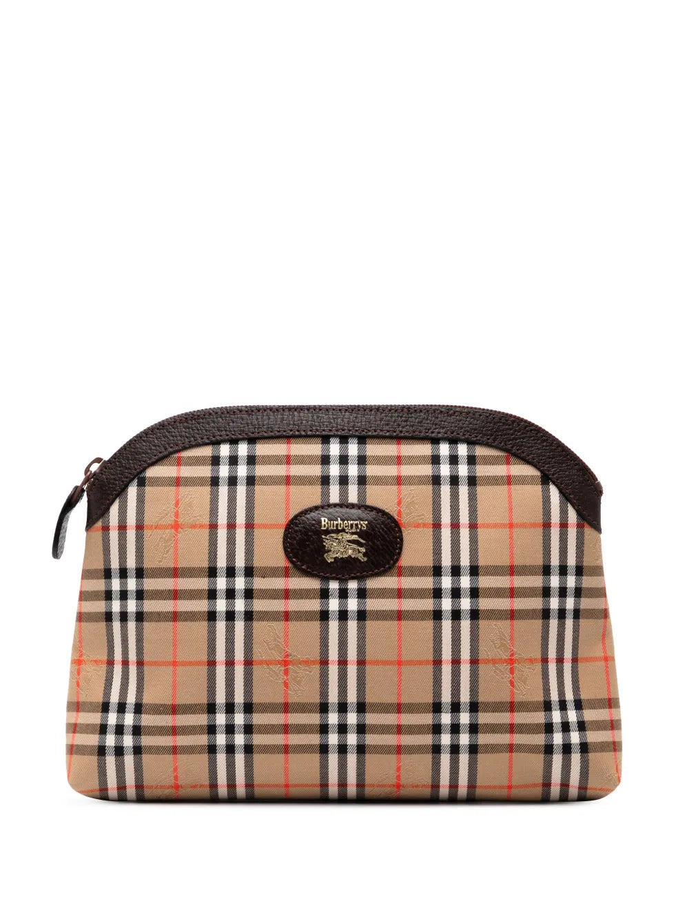 Pre-OwnedBurberry Pre-Owned20th Century Haymarket Check Canvas clutch bag