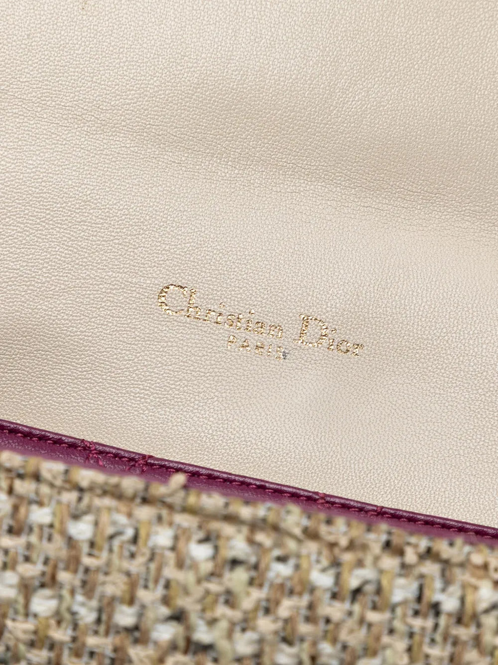 Pre-OwnedChristian Dior Pre-Owned2012 New Rock Tweed and Rhinestones Chain shoulder bag