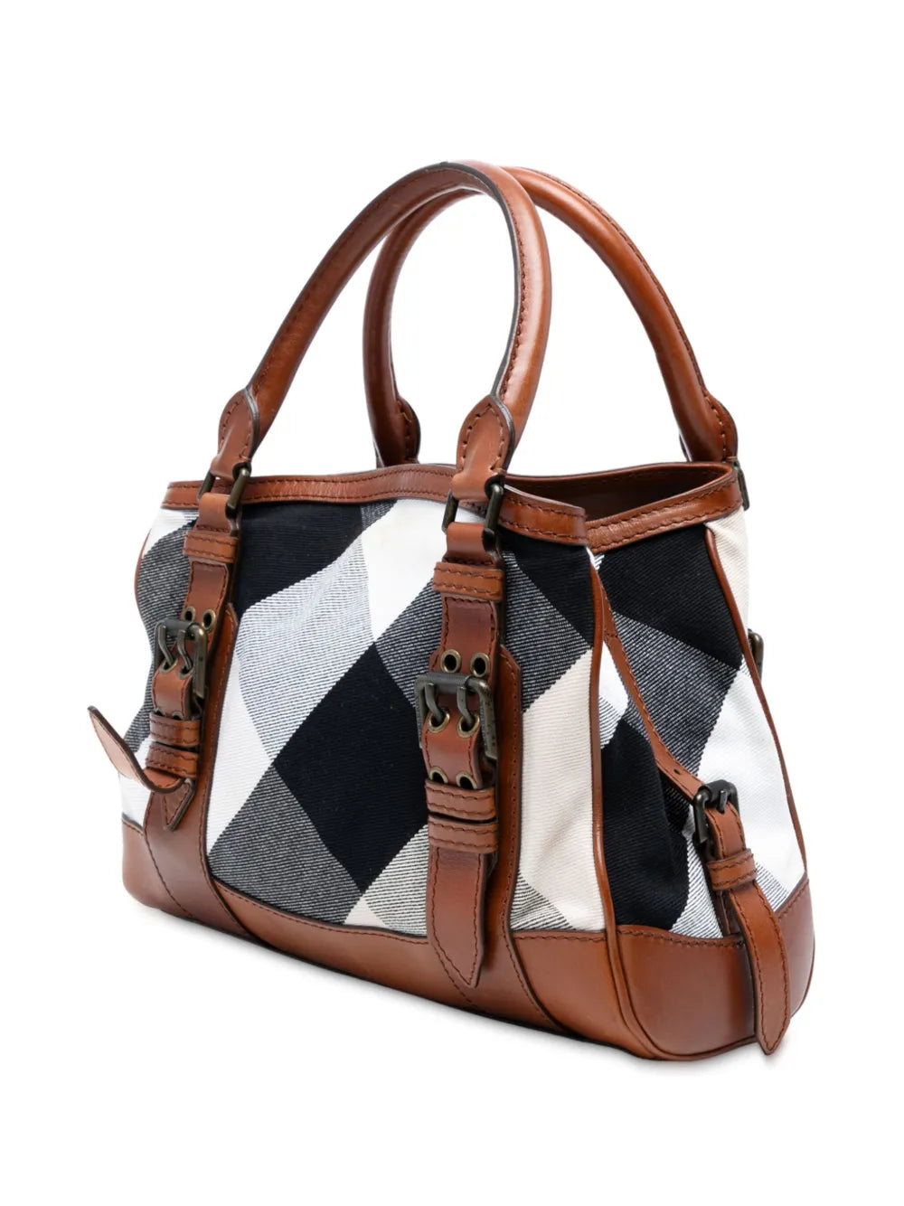 Pre-OwnedBurberry Pre-Owned2000-2017 Mega Check Canvas Marston tote bag
