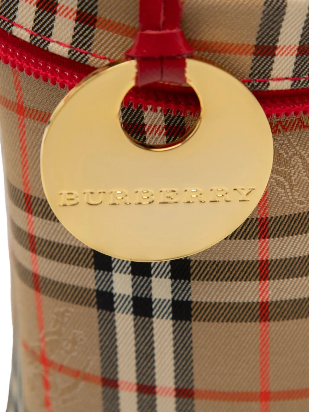 Pre-OwnedBurberry Pre-Owned2000-2017 Haymarket Check Canvas vanity bag