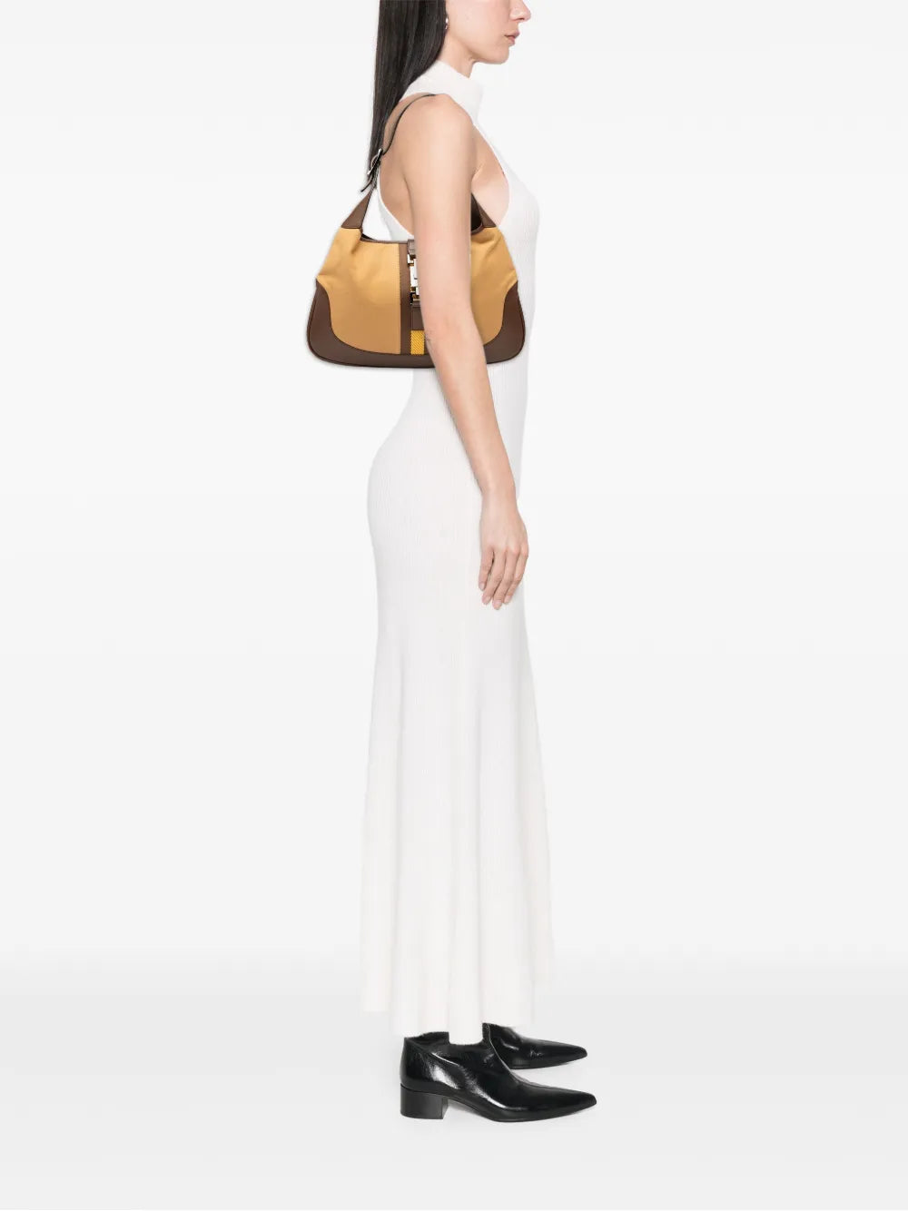 Pre-OwnedGucci Pre-Owned2000-2015 Canvas Web Jackie shoulder bag