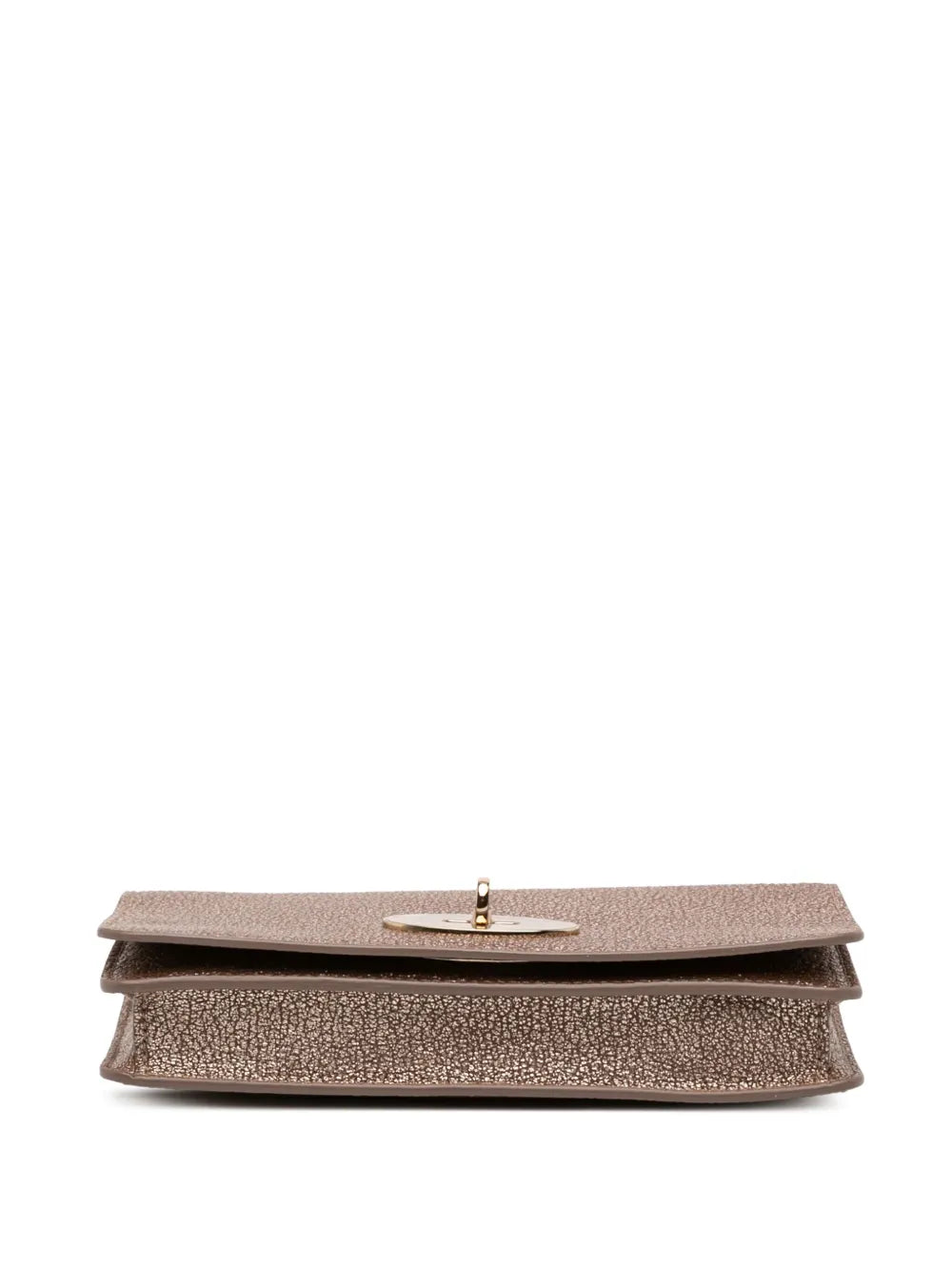 Pre-OwnedMulberry Pre-Owned2000-2015 Metallic Grained Calfskin Bayswater Wallet on Chain crossbody bag