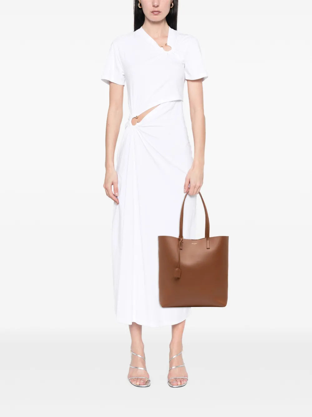 Pre-OwnedSaint Laurent Pre-Owned2024 North South Leather Shopping tote bag
