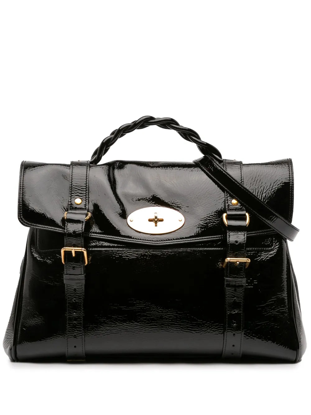 Pre-OwnedMulberry Pre-Owned2020-2025 Oversized Patent Alexa satchel