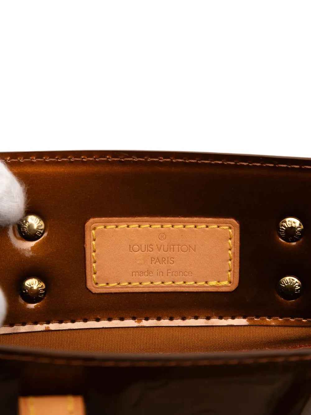 Pre-OwnedLouis Vuitton Pre-Owned2002 Monogram Vernis Reade PM handbag