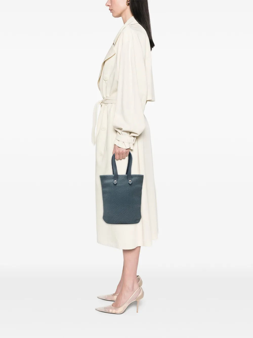 Pre-OwnedHermre-Owned1990-2015 Woven Leather and Polyester Ahmedabad Diego PM handbag