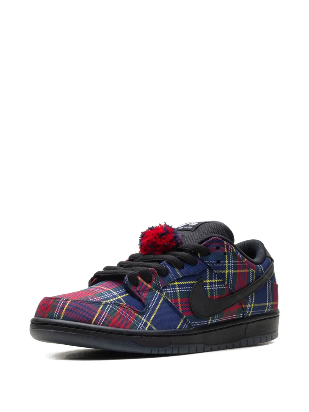 Nike Sb Dunk Low Tartan Pompom Low-Top Sneakers