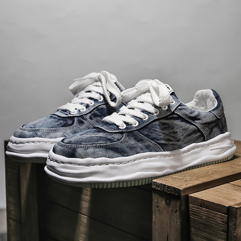 Dissolving Shoes Men's Autumn New Retro Japanese Thick-soled Shoes