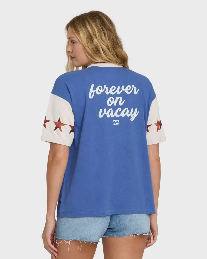 Tropics Co Ringer Knit Tee