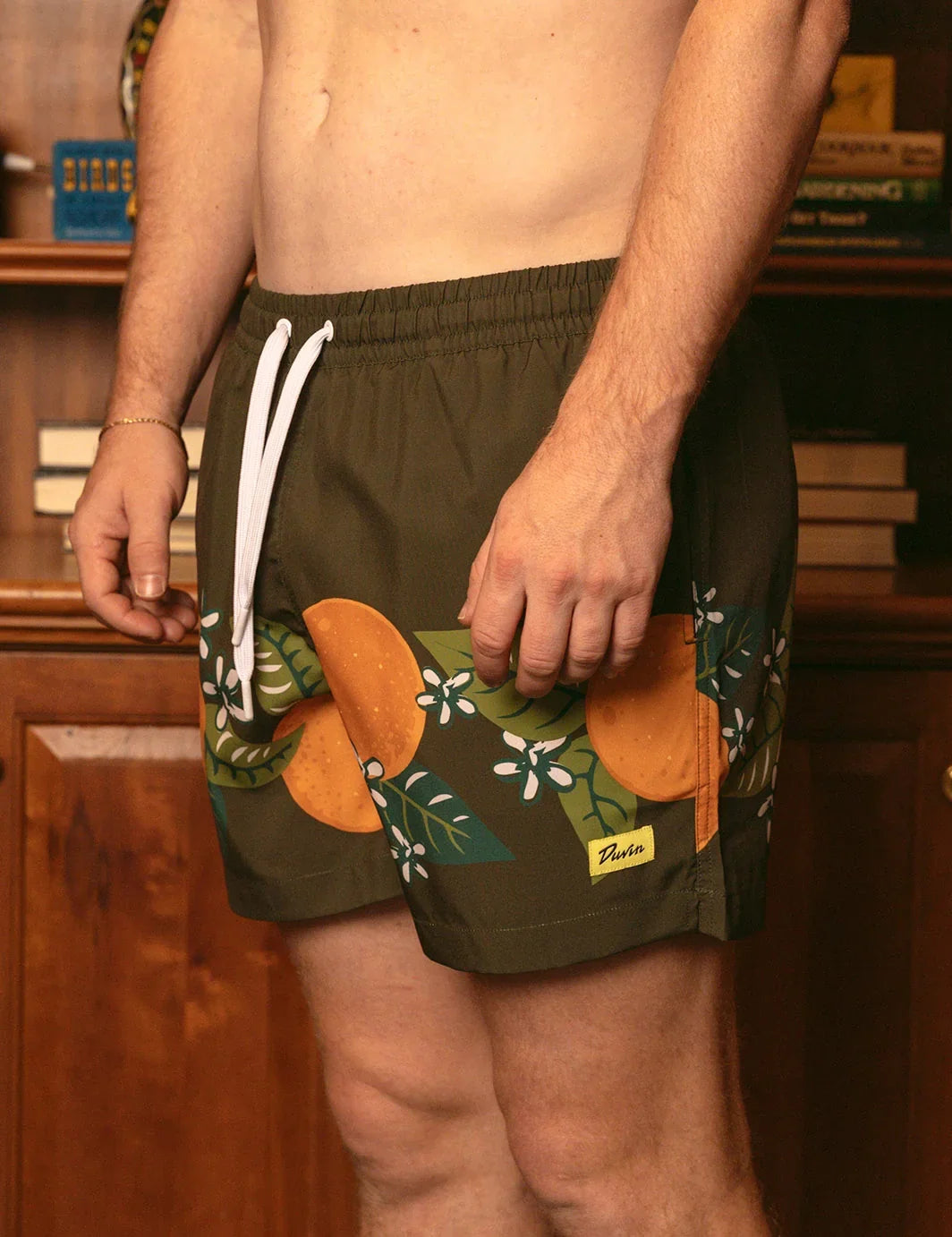 Tropical Orange Swim Short