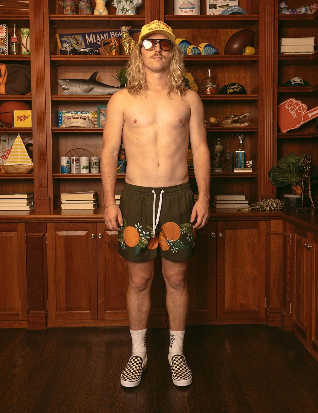 Tropical Orange Swim Short