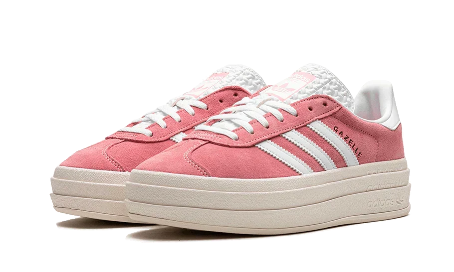  Originals Gazelle Bold Shoes Red Cloud White Gold Metallic