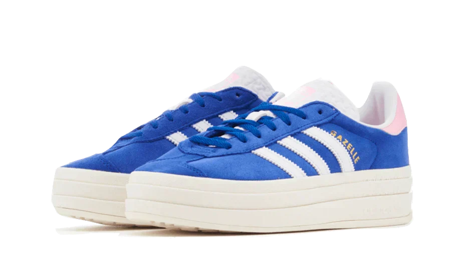  Originals Gazelle Bold Shoes Semi Lucid Blue True Pink Core White