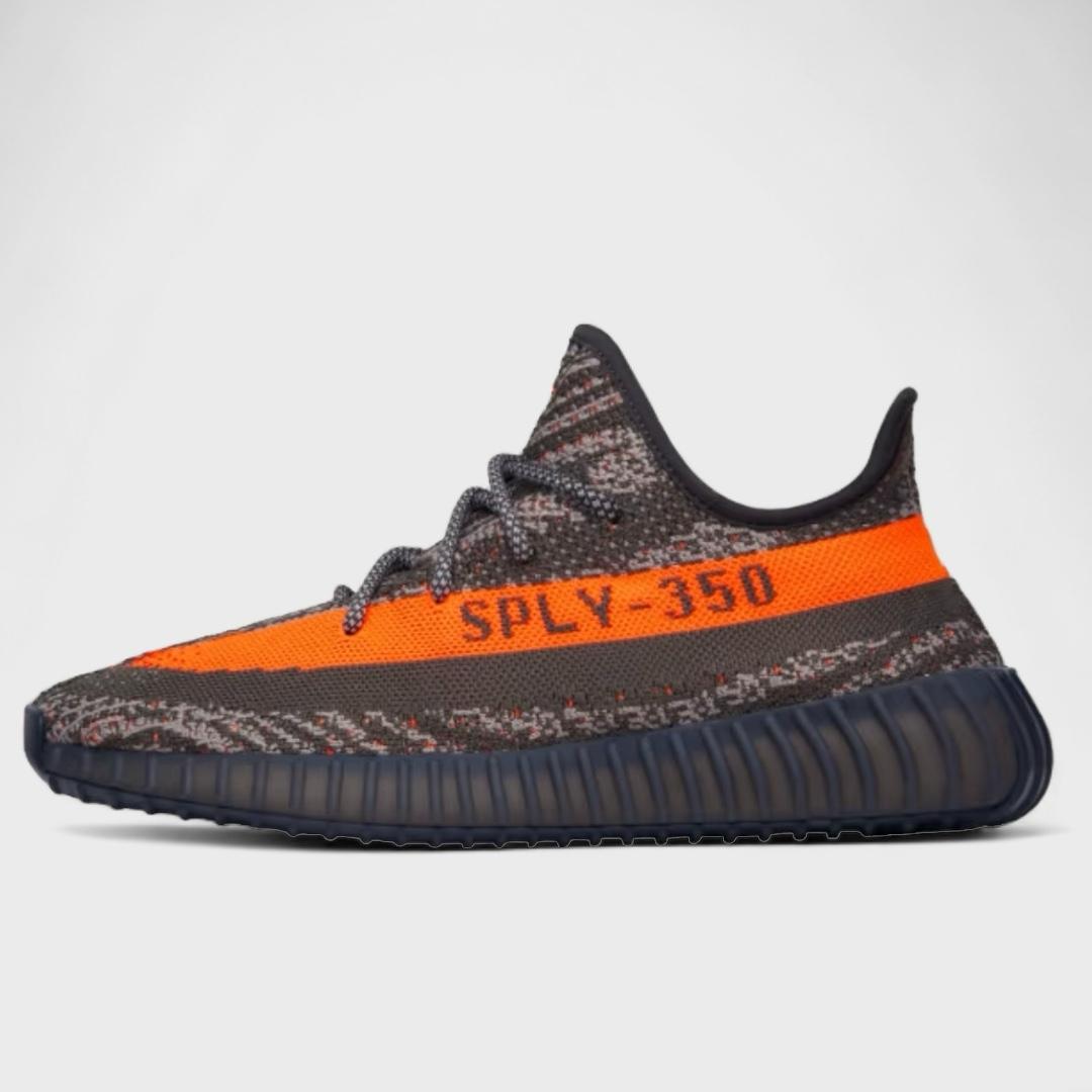 Originals Yeezy Boost 350 V2 Carbon Beluga Steeple Gray Solar Red