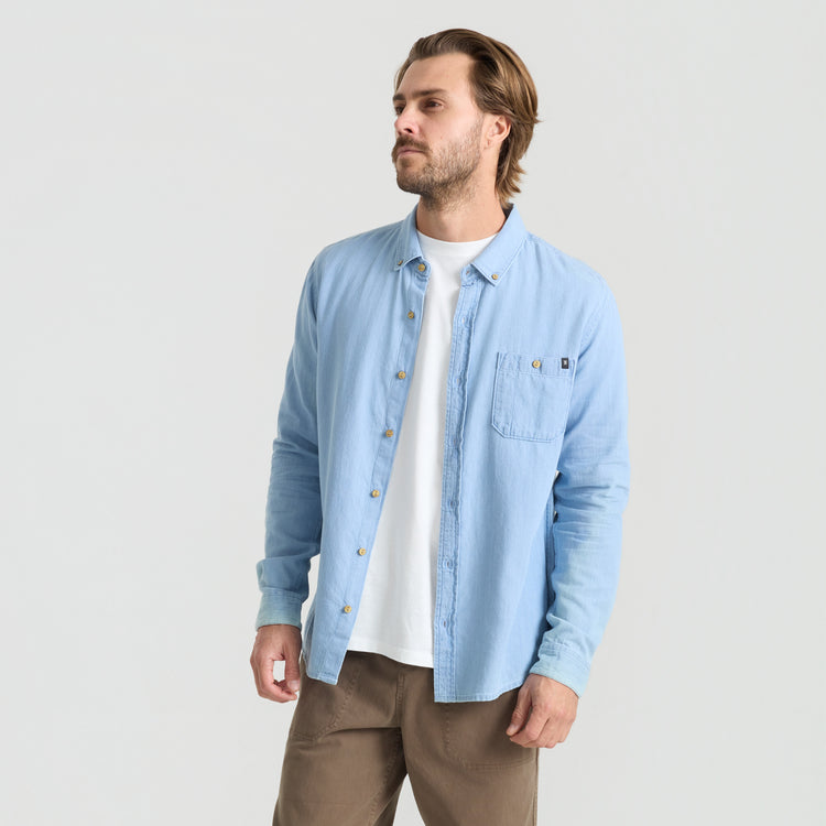 Scholar Chambray Button Up Shirt